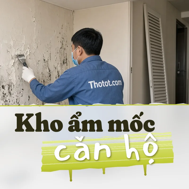 Xử lý phòng kho căn hộ chung cư bị ẩm mốc