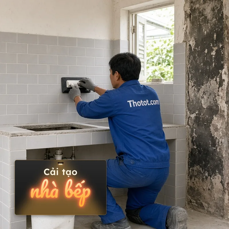 Cải tạo nhà bếp nhà cấp 4