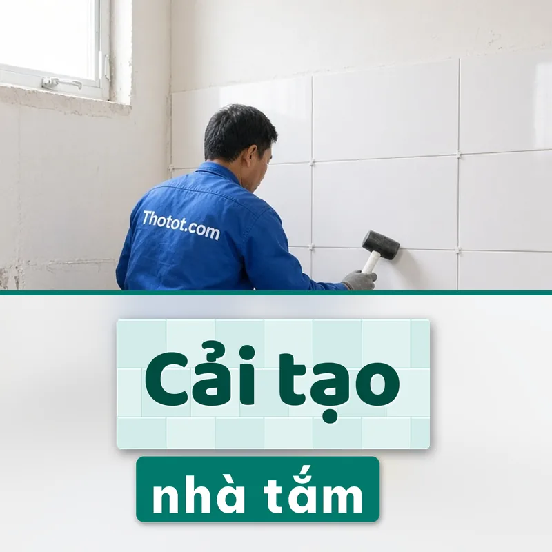 Cải tạo nhà tắm nhà cấp 4