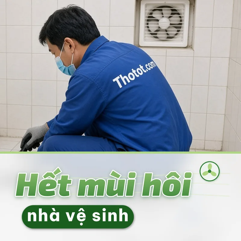 Xử lý nhà vệ sinh nhà cấp 4 bị hôi