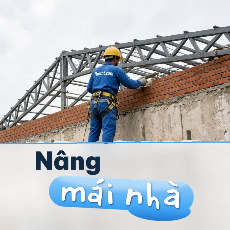 Nâng mái nhà cấp 4
