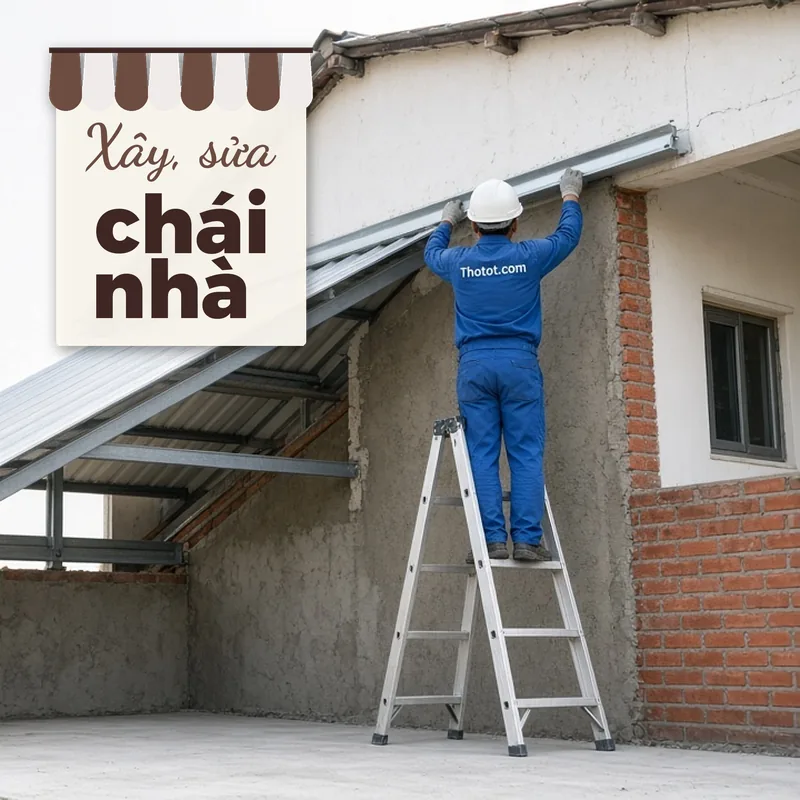 Xây, sửa chái nhà cấp 4