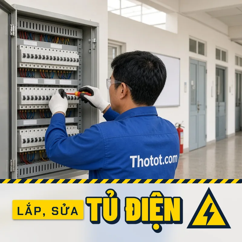 Lắp, sửa tủ điện trường học