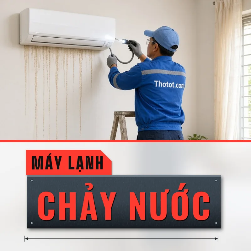 Xử lý máy lạnh chảy nước