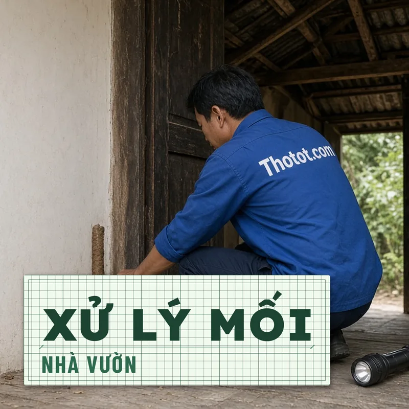 Xử lý mối mọt nhà vườn