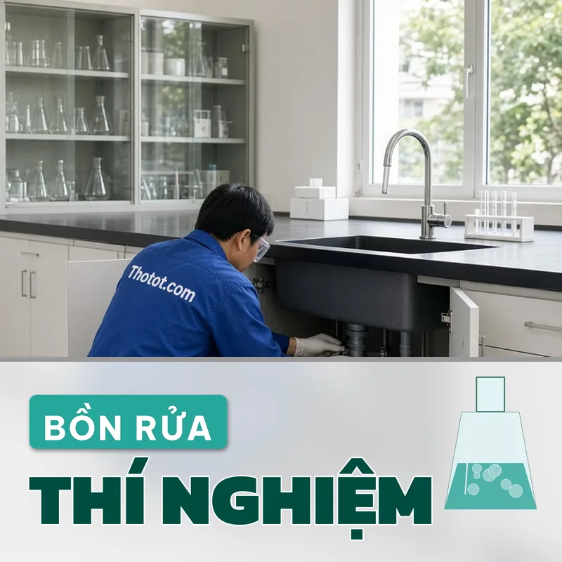 Lắp, sửa bồn rửa phòng thí nghiệm trường học