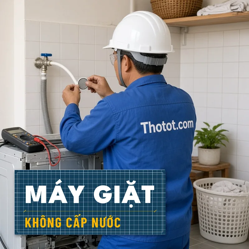 Sửa máy giặt không cấp nước, không lên nguồn