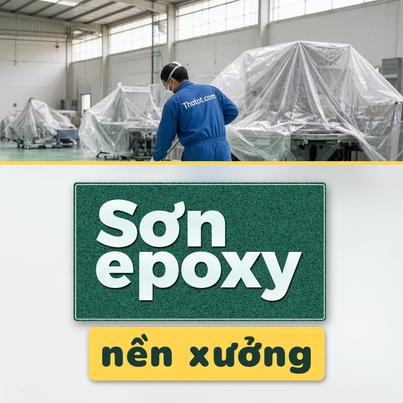 Sơn epoxy nền khu sản xuất nhà xưởng