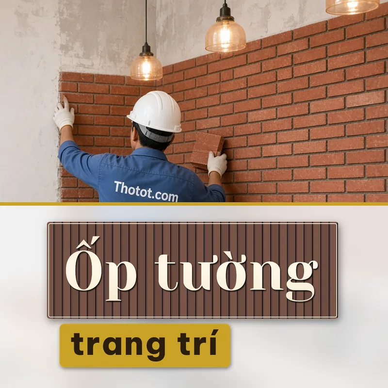 Ốp tường trang trí quán café