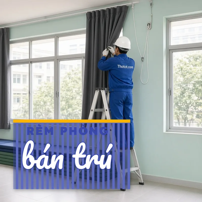 Lắp, sửa rèm phòng ngủ bán trú
