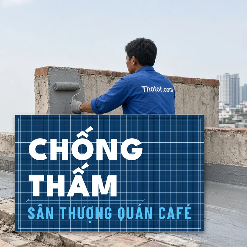 Chống thấm sân thượng quán café