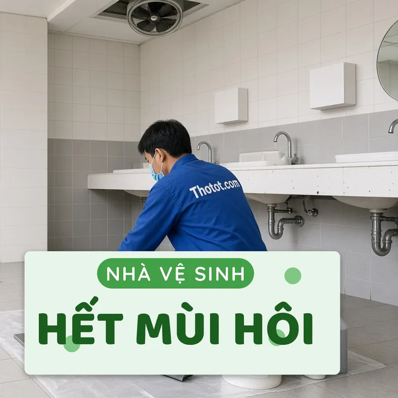 Xử lý nhà vệ sinh trường học bị hôi
