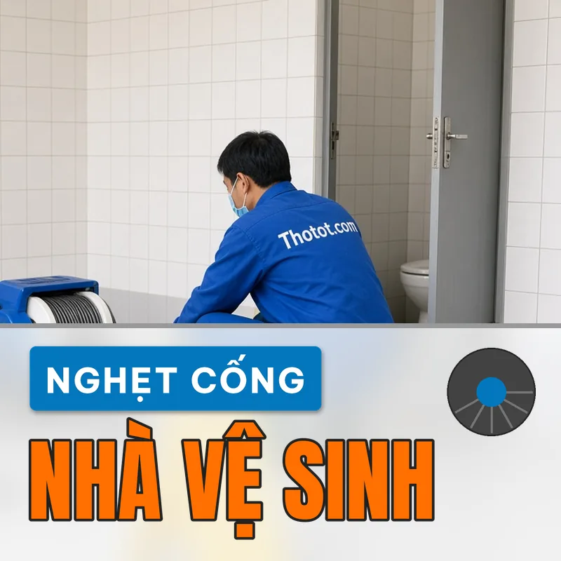 Xử lý nghẹt cống nhà vệ sinh trường học