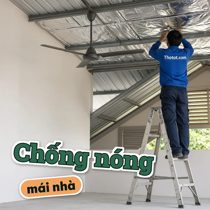 Chống nóng mái nhà vườn