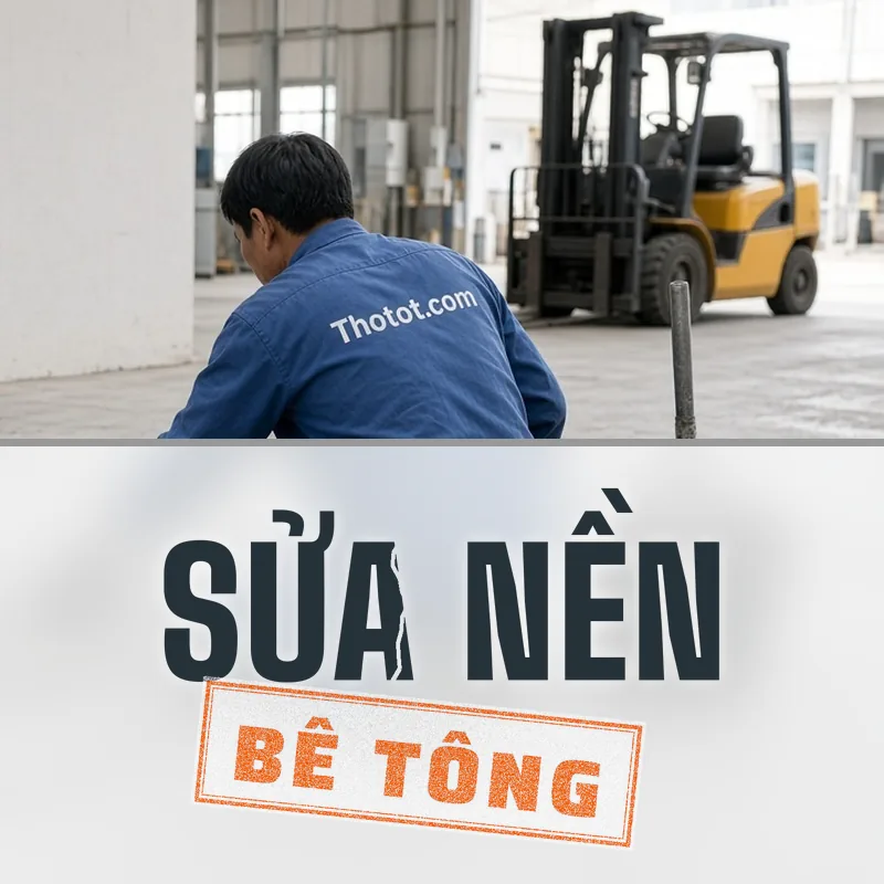Xử lý nền bê tông nhà xưởng bị nứt, bong tróc
