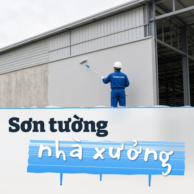 Sơn tường nhà xưởng
