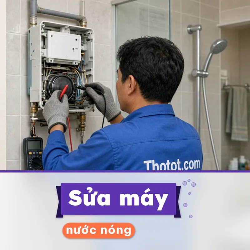 Sửa máy nước nóng không nóng, rò điện