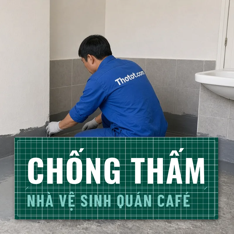Chống thấm nhà vệ sinh quán café