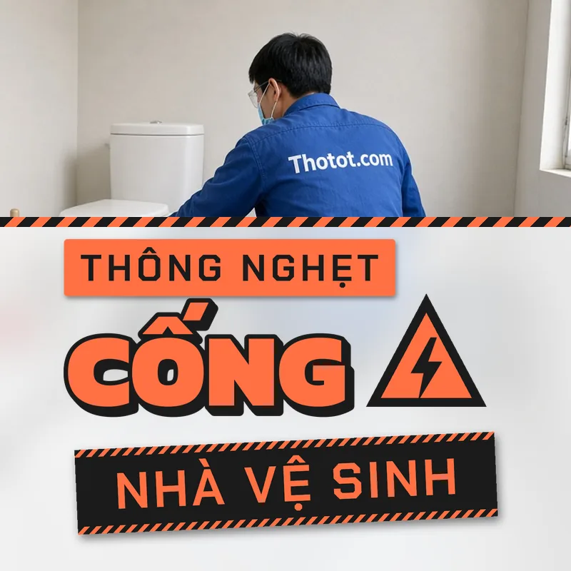 Xử lý nghẹt cống nhà vệ sinh quán café