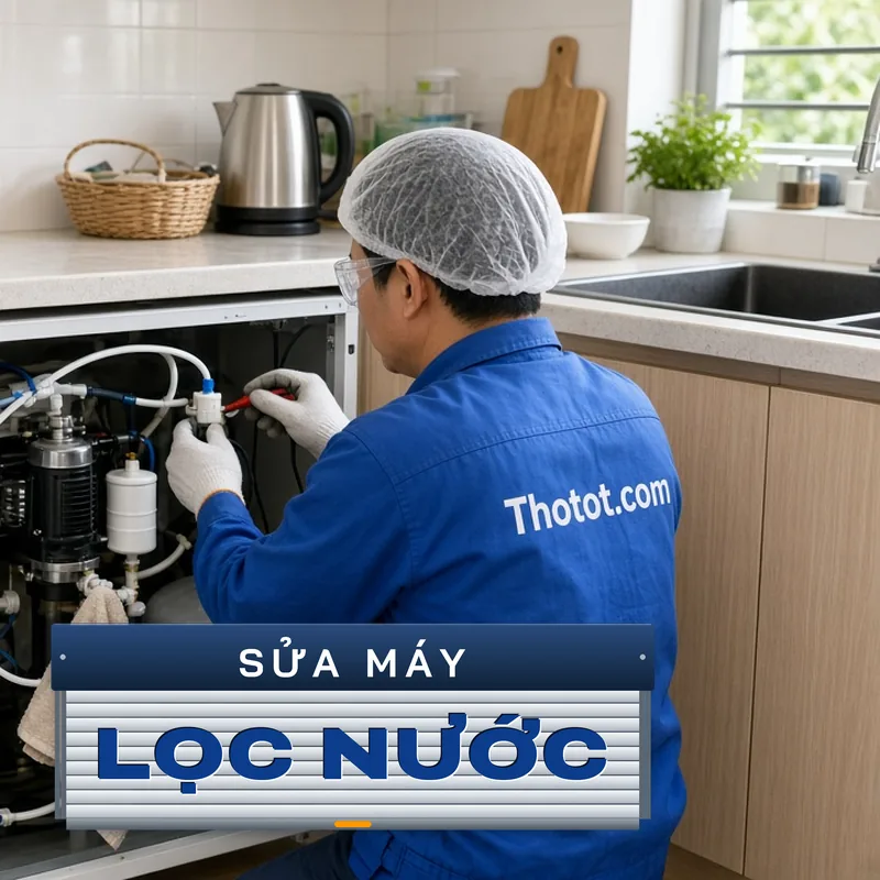 Sửa máy lọc nước không ra nước, rò nước