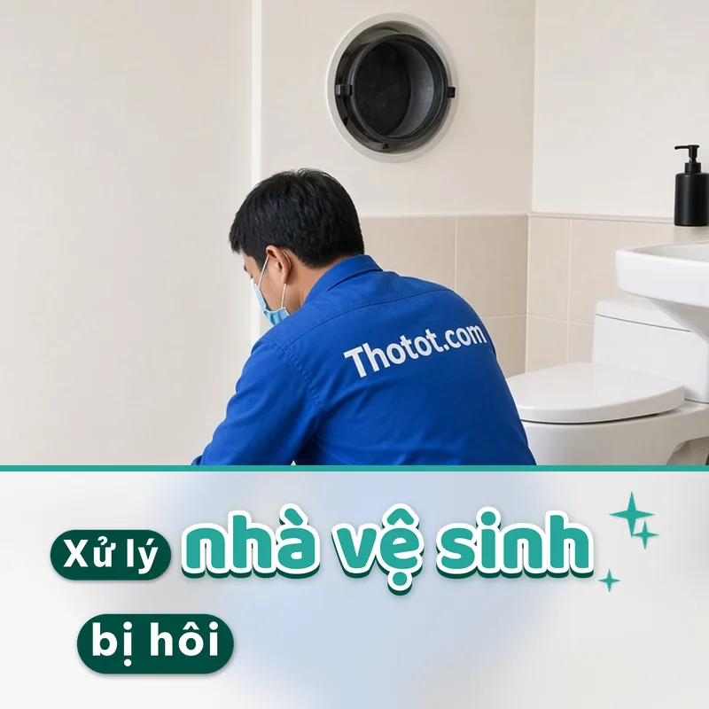 Xử lý nhà vệ sinh quán café bị hôi