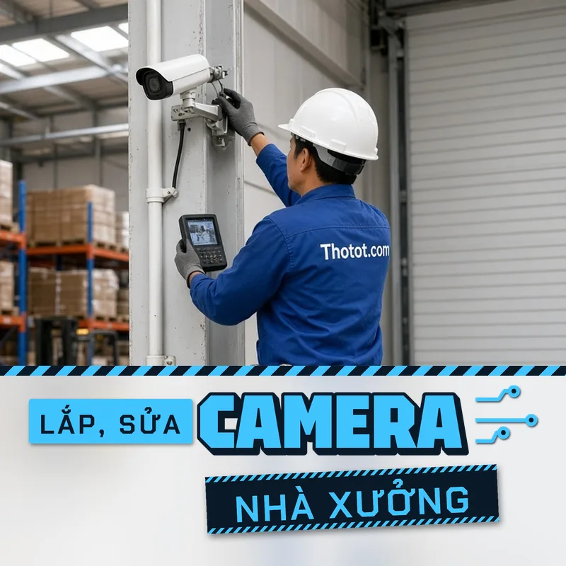 Lắp, sửa camera nhà xưởng