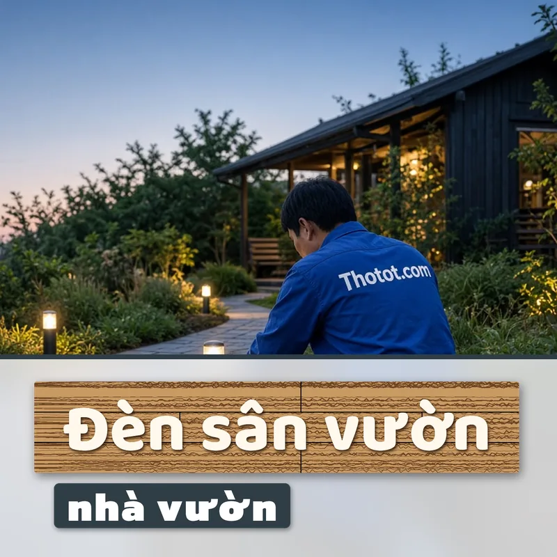 Lắp, sửa đèn sân vườn nhà vườn