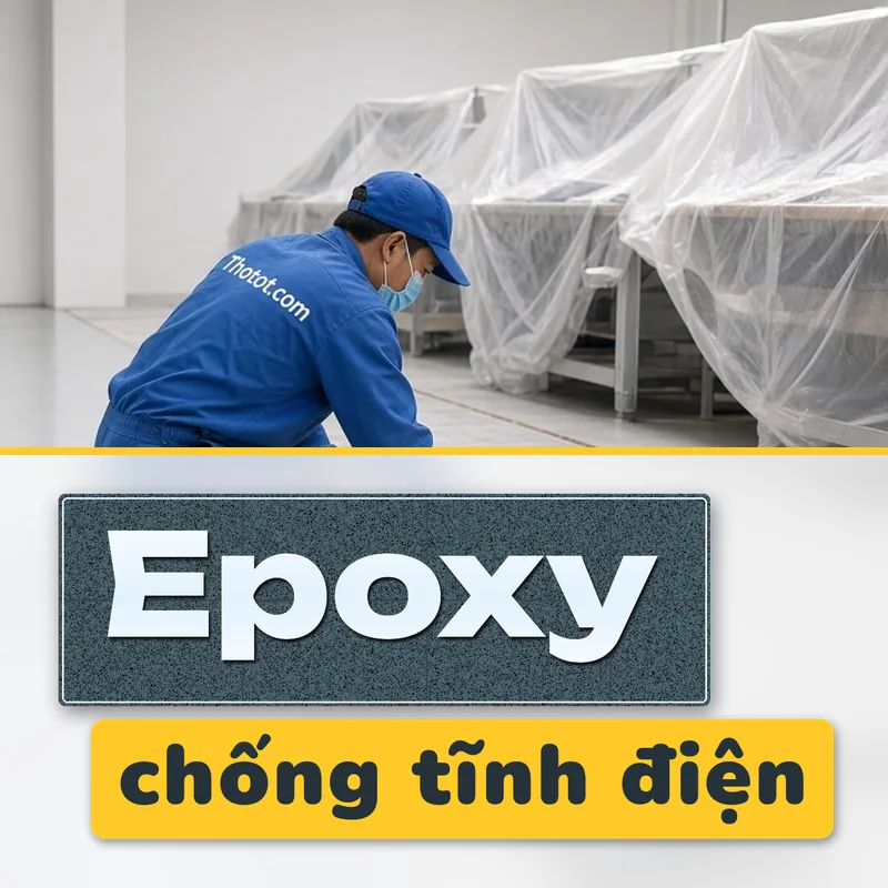Sơn epoxy chống tĩnh điện khu lắp ráp nhà xưởng