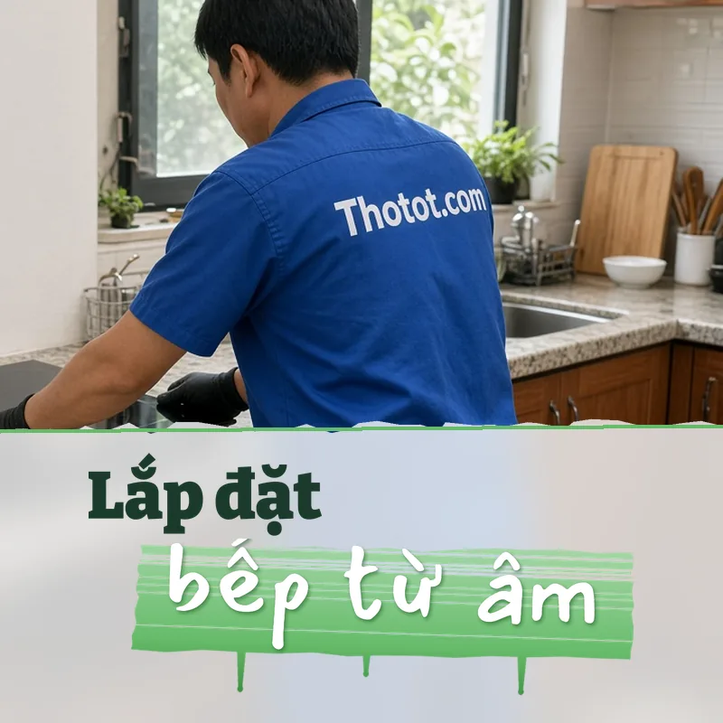 Lắp đặt bếp từ âm