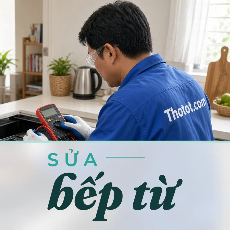 Sửa bếp từ không nhận nồi, báo lỗi