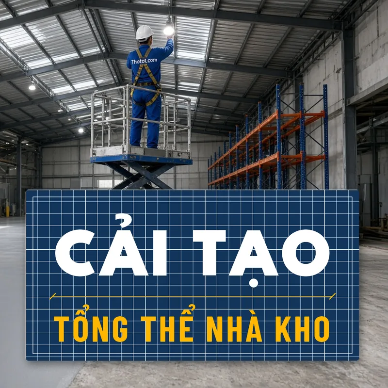 Cải tạo tổng thể nhà kho