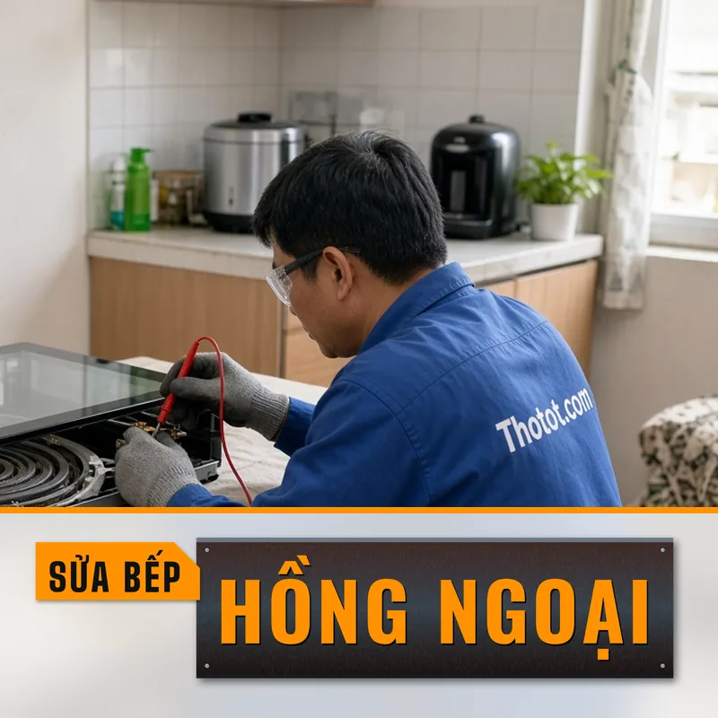 Sửa bếp hồng ngoại không nóng, mất nguồn