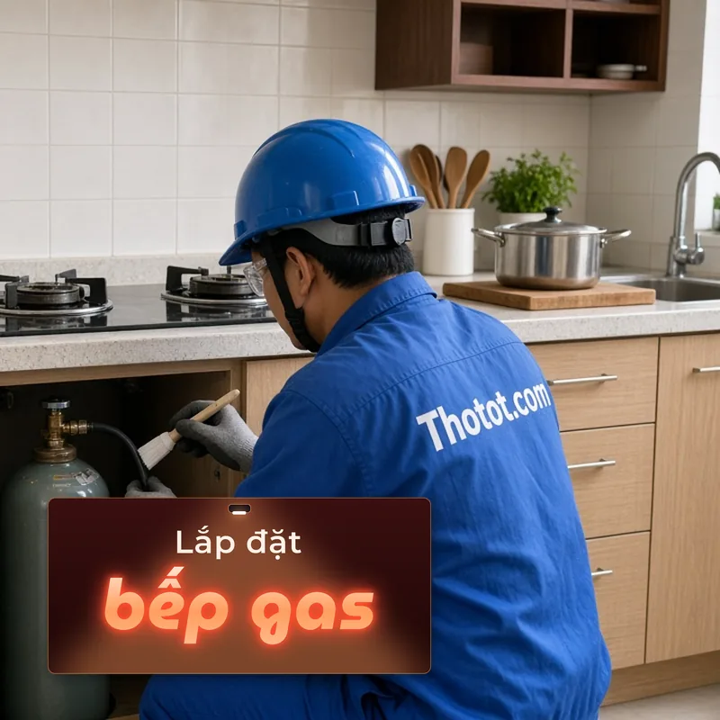 Lắp đặt bếp gas âm