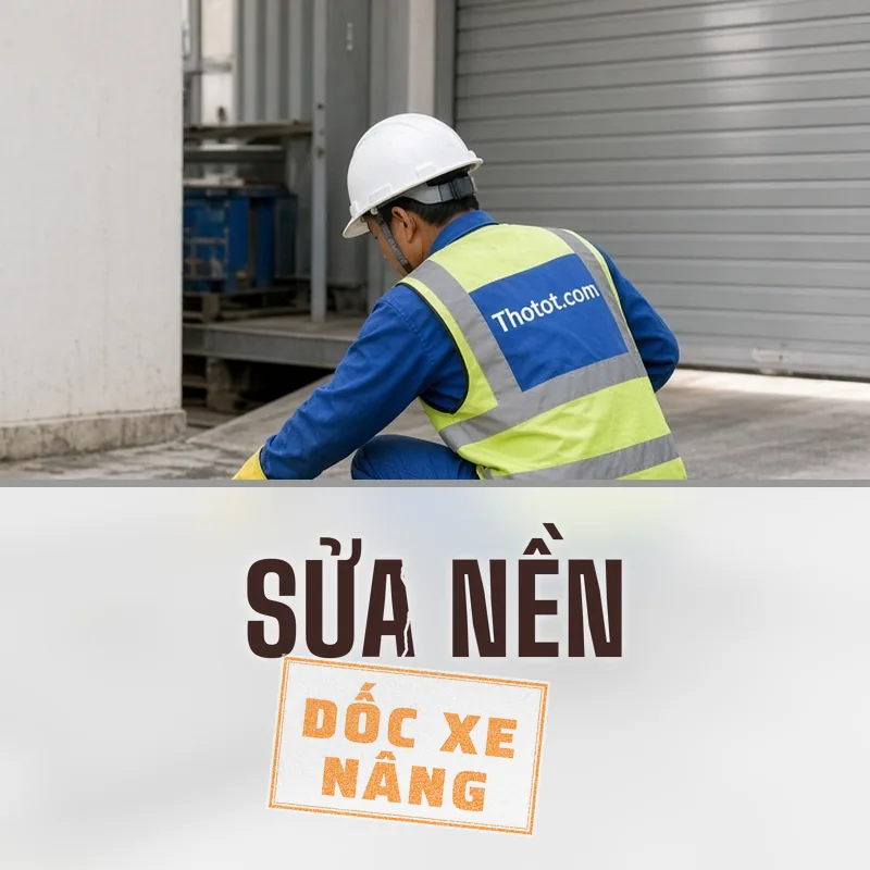 Sửa nền, dốc xe nâng khu bốc xếp nhà xưởng