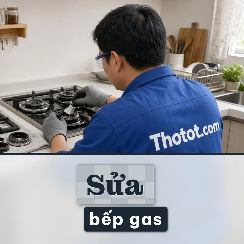 Sửa bếp gas không đánh lửa, lửa yếu