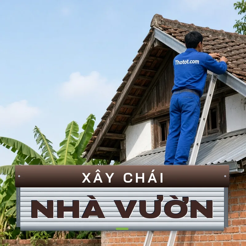 Xây, sửa chái nhà vườn