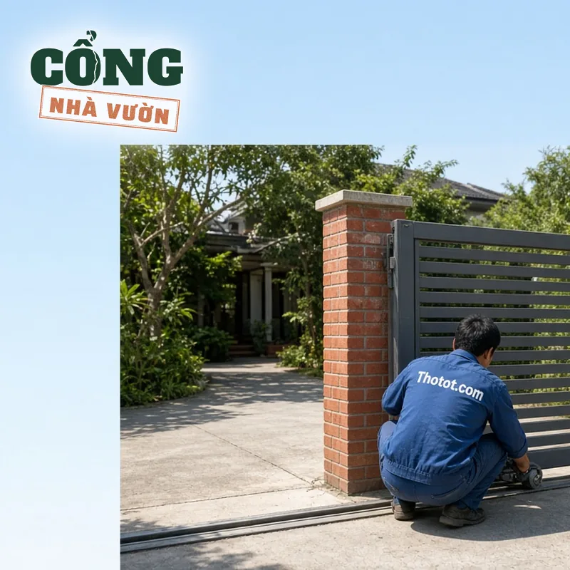 Lắp, sửa cổng nhà vườn