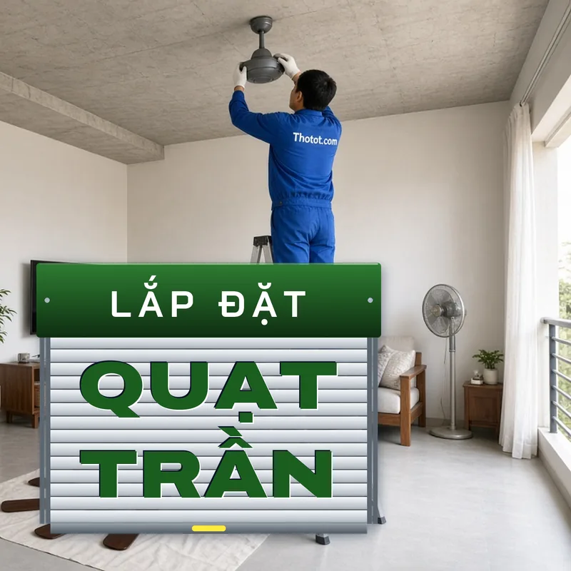 Lắp đặt quạt trần