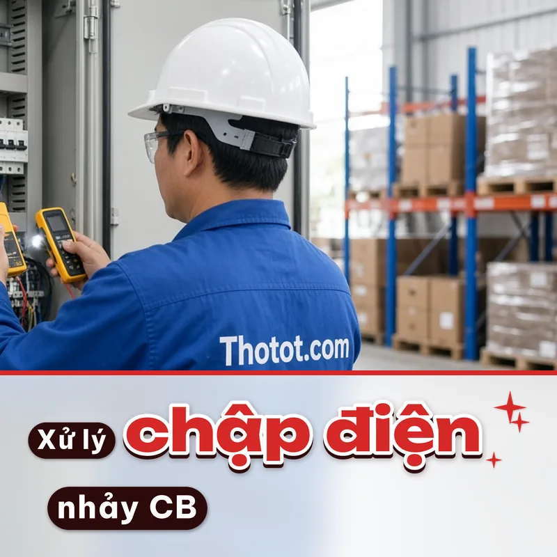 Xử lý chập điện, nhảy CB nhà kho