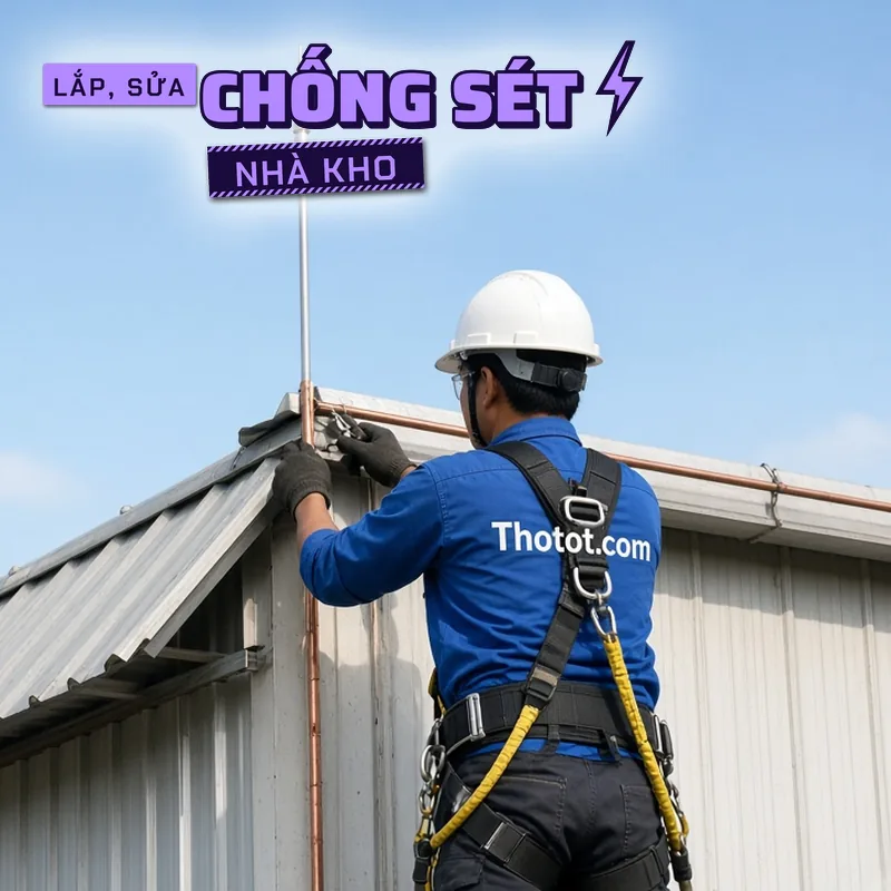 Lắp, sửa chống sét nhà kho