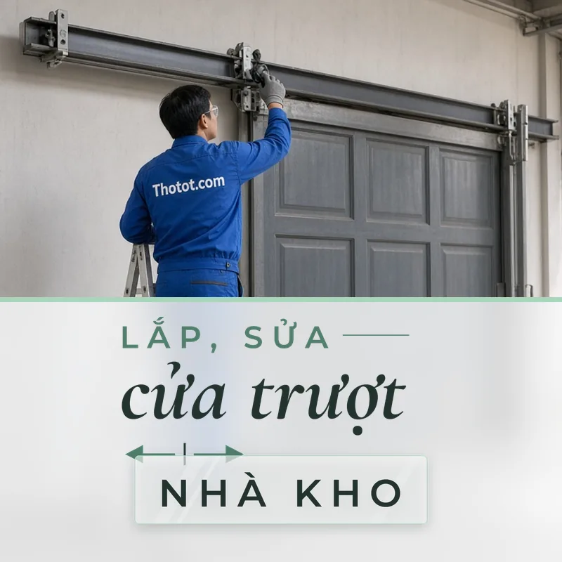 Lắp, sửa cửa trượt nhà kho