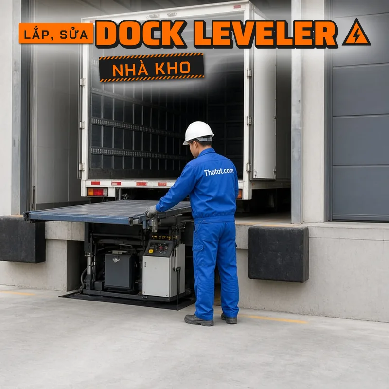 Lắp, sửa sàn nâng dock leveler nhà kho