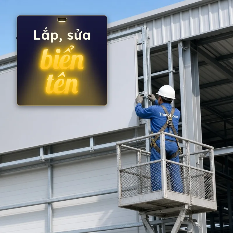 Lắp, sửa biển tên nhà xưởng