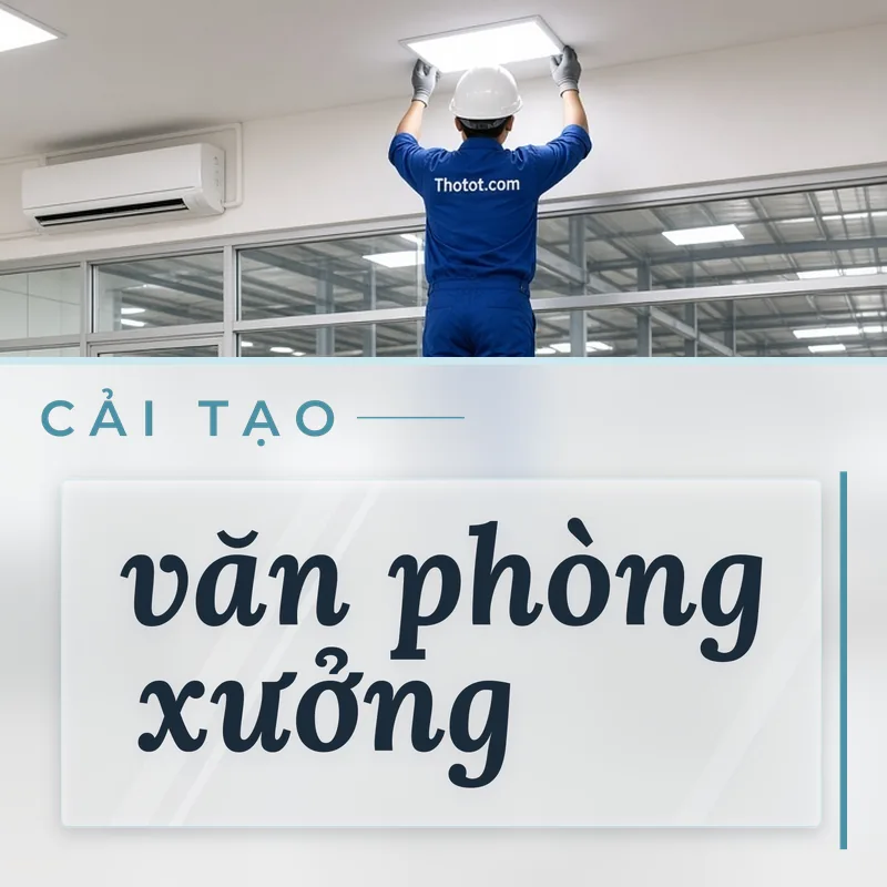 Cải tạo khu văn phòng nhà xưởng