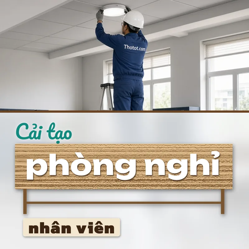 Cải tạo phòng nghỉ, nhà ăn nhân viên nhà kho