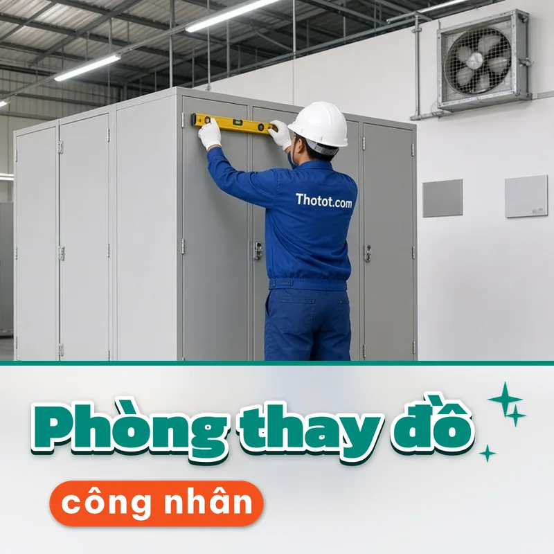 Cải tạo phòng thay đồ công nhân nhà xưởng
