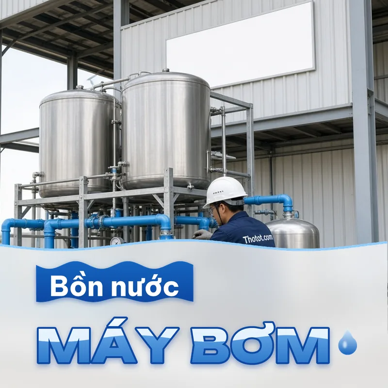 Lắp, sửa bồn nước, máy bơm nhà xưởng
