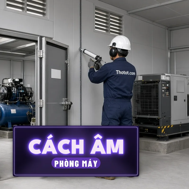 Cách âm phòng máy nhà xưởng