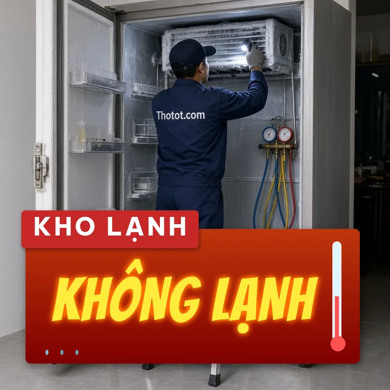 Xử lý kho lạnh nhà hàng không đủ lạnh