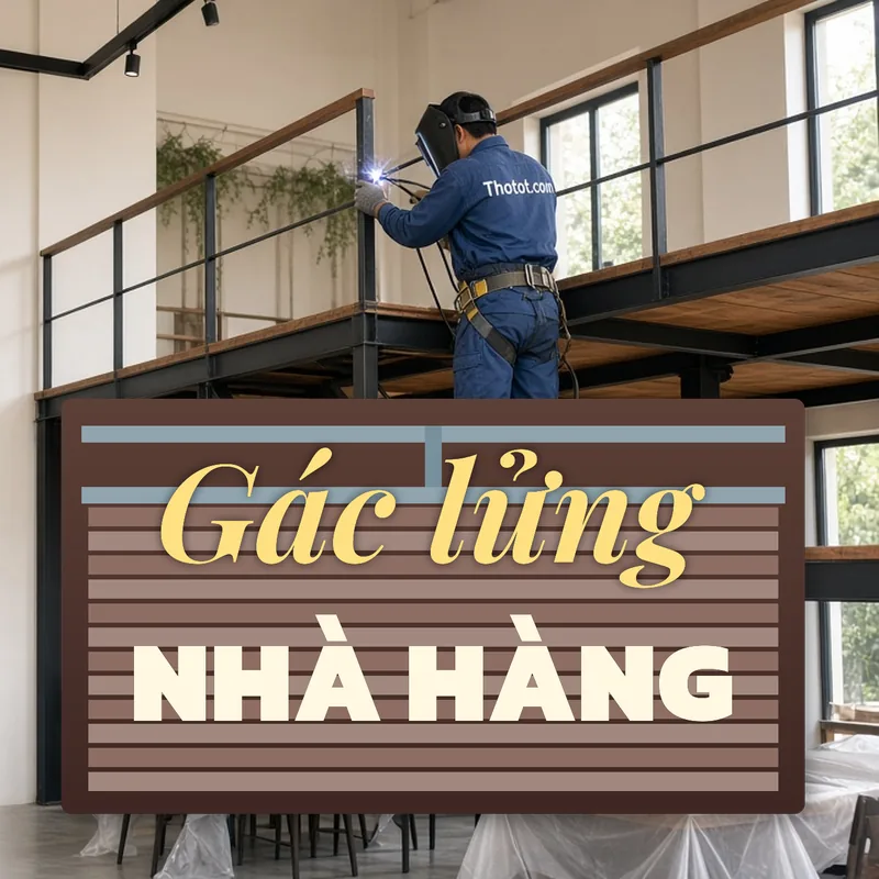 Làm gác lửng nhà hàng